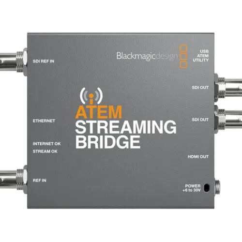 Blackmagic Streaming & Capture Devices>Design ATEM Streaming Bridge for ATEM Mini Pro Streaming Switchers
