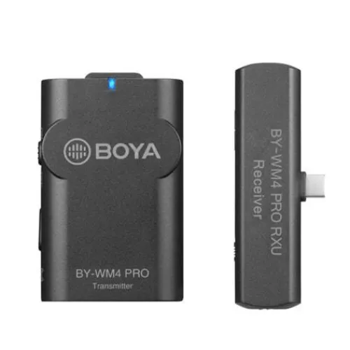 Boya Smartphone Audio|Wireless Audio>BY-WM4 Pro-K5, 2.4GHz Wireless Microphone Kit for Android 1+1