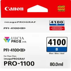 Canon Ink>PFI-4100 Blue Pigment Ink Tank - 80mL