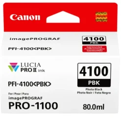 Canon Ink>PFI-4100 Photo Black Pigment Ink Tank - 80mL