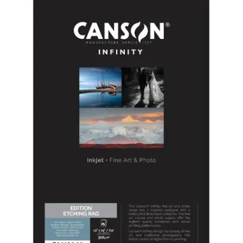Canson Paper>Infinity Edition Etching Rag 310gsm A3+ - 25 Sheets