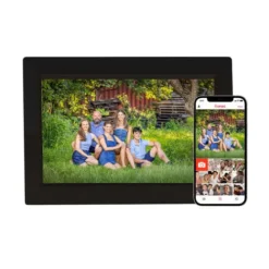 Firefly Gifts & Novelties>Frameo 10.1'' Wi-Fi Digital Photo Frame 32GB Storage Glass (Black)