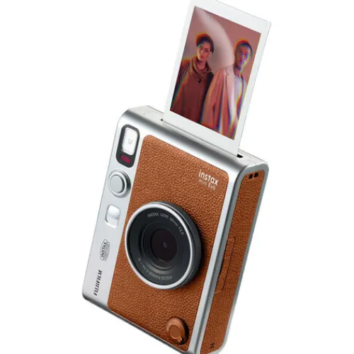 Fujifilm Instant & Film Cameras>Instax Mini Evo Hybrid Instant Camera - Brown