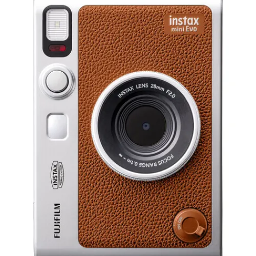 Fujifilm Instant & Film Cameras>Instax Mini Evo Hybrid Instant Camera - Brown