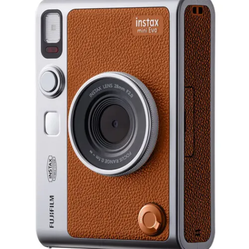 Fujifilm Instant & Film Cameras>Instax Mini Evo Hybrid Instant Camera - Brown