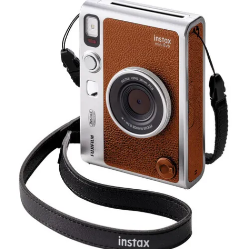 Fujifilm Instant & Film Cameras>Instax Mini Evo Hybrid Instant Camera - Brown