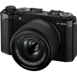 Fujifilm Mirrorless Cameras>X-M5 with XC 15-45mm and XC 50-230mm Kit - Black