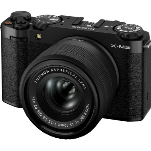 Fujifilm Mirrorless Cameras>X-M5 with XC 15-45mm Travel Bundle - Black