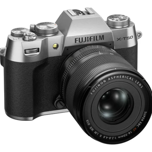 Fujifilm Mirrorless Cameras>X-T50 Mirrorless Camera with XF 16-50mm Lens - Silver