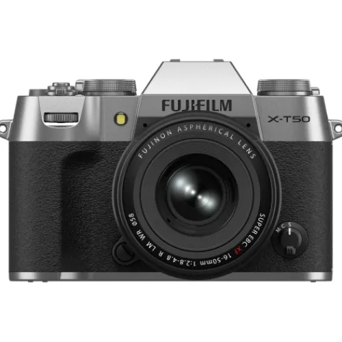 Fujifilm Mirrorless Cameras>X-T50 Mirrorless Camera with XF 16-50mm Lens - Silver