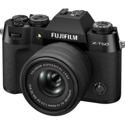 Fujifilm Mirrorless Cameras>X-T50 with XC 15-45mm Lens - Black
