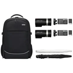 Godox Studio Lighting Kits>AD300Pro Two Head Umbrella Kit with Carry Bag