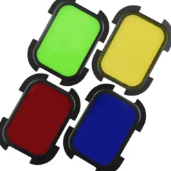 Godox Barndoors, Snoots & Grids>Barndoor Kit with 4 Colour Gels for AD200 Speedlight Head