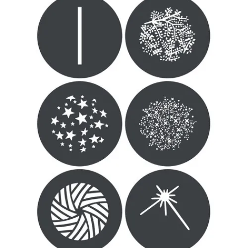 Godox Flash Diffusers & Modifiers>GP-GS3 Gobo Set for MG1200Bi Spotlight Mount