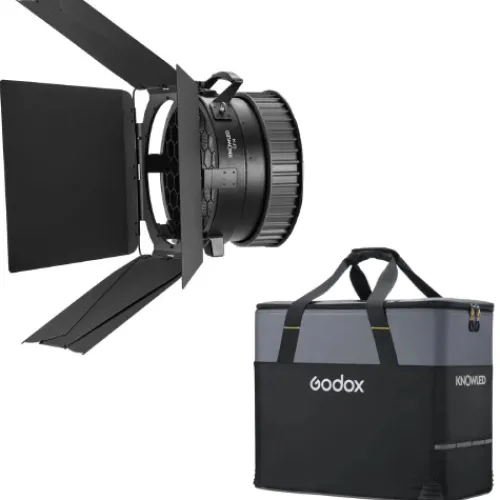 Godox Flash Diffusers & Modifiers>MG1200Bi Fresnel & Barndoor Kit Inc Case