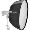 Godox Reflectors, Softboxes & Umbrellas>Parabolic Silver Octa Umbrella Softbox 65cm