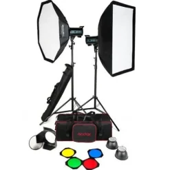 Godox Studio Lighting Kits>QSII Pro Series 400/400 Flash Kit