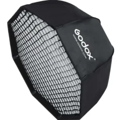 Godox Reflectors, Softboxes & Umbrellas>Umbrella Octa Softbox 80cm with Grid S-Type Mount