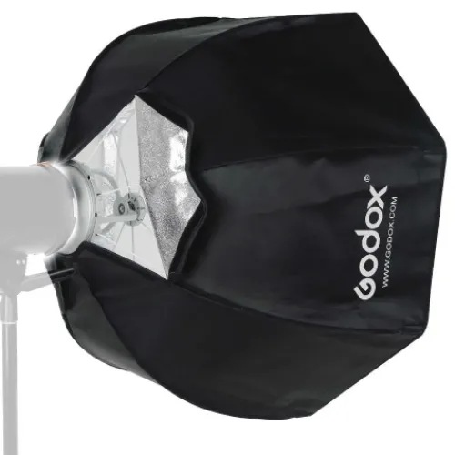 Godox Reflectors, Softboxes & Umbrellas>Umbrella Octa Softbox 120cm With Grid S-Type Mount