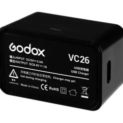 Godox Battery Chargers & Plates|Lighting Power Accessories>VC26 USB-C Charger for V1
