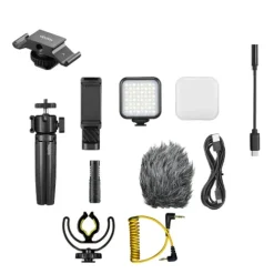 Godox Studio Lighting Kits>Vlogging Kit Inc S/Phone Clip & Usb-C Cable