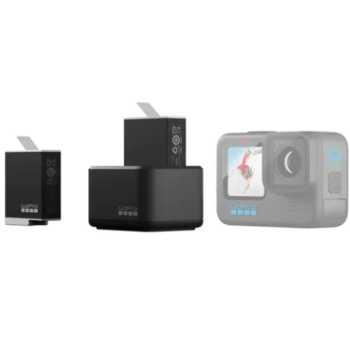 GoPro Battery Chargers & Plates|Camera Batteries>Dual Battery Charger + Enduro Battery for HERO12/11/10/9