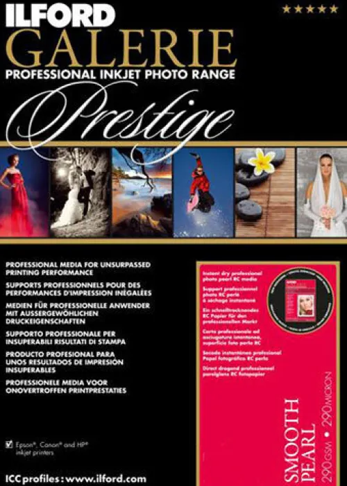 Ilford Paper>Galerie Prestige Smooth Pearl Inkjet Paper - Various Sizes - A3+ size 25Sheets