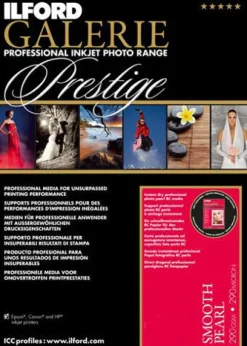 Ilford Paper>Galerie Prestige Smooth Pearl Inkjet Paper - Various Sizes - A3size 25Sheets