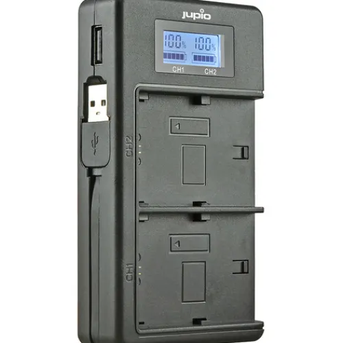 Jupio Battery Chargers & Plates>Dedicated Duo USB Charger with LCD for Nikon EN-EL15A Batteries