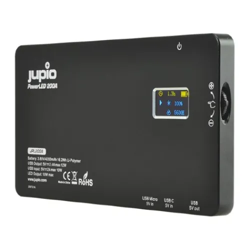 Jupio Video & Led Lighting>PowerLED 200A LED Light with Built in Battery and Power bank