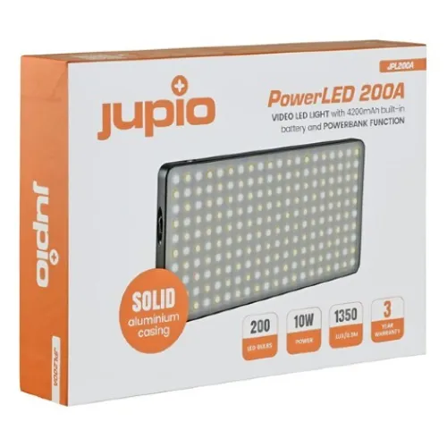 Jupio Video & Led Lighting>PowerLED 200A LED Light with Built in Battery and Power bank