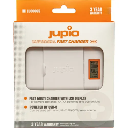 Jupio Battery Chargers & Plates>Universal USB-C Fast Charger