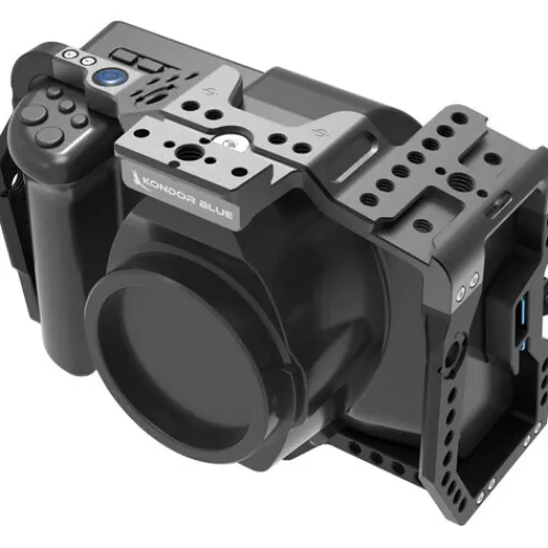 Kondor Blue Camera Cages & Rigs>Blackmagic Pocket 6K Pro Cage - Without Top Handle - Black