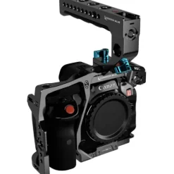 Kondor Blue Camera Cages & Rigs>Canon R5C Cine Cage with Top Handle - Space Grey