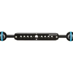 Kondor Blue Camera Cages & Rigs>Cine Magic Arm Extension Bar with Double Ball Head - 8 Inch - Black