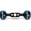 Kondor Blue Camera Cages & Rigs>Cine Magic Arm Extension Bar with Double Ball Heads - 4 Inch - Black
