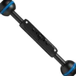 Kondor Blue Camera Cages & Rigs>Cine Magic Arm Extension Bar with Double Ball Head - 6 Inch - Black