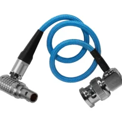 Kondor Blue Cables & Connectors>25cm BNC to 5 PIN LEMO Right Angle Time Code Audio Cable