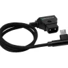 Kondor Blue Cables & Connectors>45.7cm D-Tap to Micro USB Right Angle for Nucleus Nano Unregulated Cable - Black
