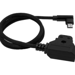 Kondor Blue Cables & Connectors>45.7cm D-Tap to Micro USB Right Angle for Nucleus Nano Unregulated Cable - Black