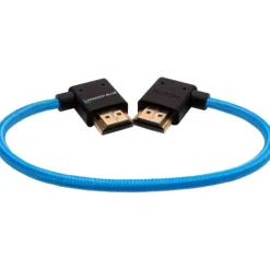 Kondor Blue Video Monitors & Accessories>30cm Right Angle to Left Angle Full HDMI Straight Cable - Blue