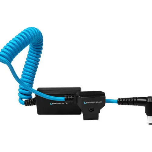 Kondor Blue Cables & Connectors>Coiled D-Tap to 19.5V Regulated DC for Sony FX9/FX6 Cable