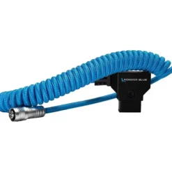 Kondor Blue Video Monitors & Accessories>Coiled D-Tap to 4 Pin Portkeys Monitor for BM5/HH7/HS7T