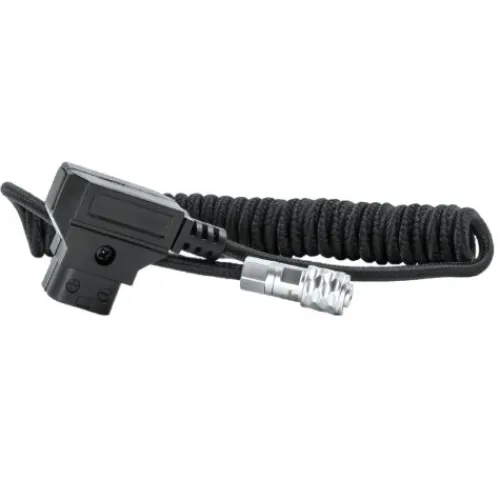 Kondor Blue Cables & Connectors>Coiled D-Tap to BMPCC 6K/4K Power Cable for Blackmagic (Black)