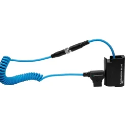 Kondor Blue Cables & Connectors>D Tap to Lumix S5 GH5 DMW-BLK22 Dummy Battery Cable - Blue