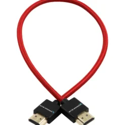 Kondor Blue Video Monitors & Accessories>HDMI to HDMI 40cm Thin Braided Cable for on Camera Monitors Cardinal Red