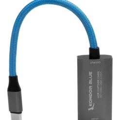 Kondor Blue Video Monitors & Accessories>HDMI to USB C Capture Card for Live Streaming Video & Audio - Blue
