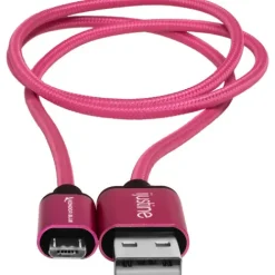 Kondor Blue Cables & Connectors>iJustine Micro-USB to USB-A Charge and Sync Cable - Pink