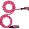 Kondor Blue Cables & Connectors>iJustine USB-A 3.2 Gen 1 Male to USB-C Male Right-Angle Cable - Pink