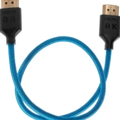 Kondor Blue Video Monitors & Accessories>8K HDMI 43cm Braided Cable for on Camera Monitors - Blue